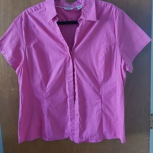 Riders by Lee Bright Pink Button-Down Shirt